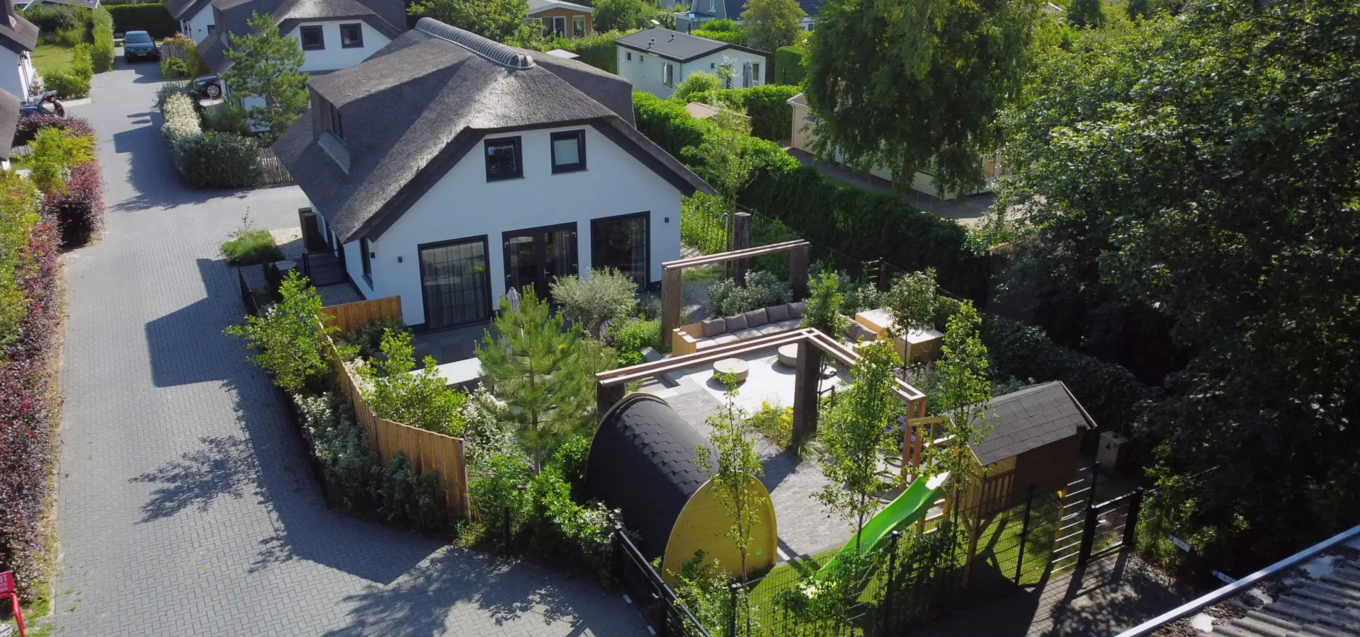 Kwikstaart met nieuwe tuin